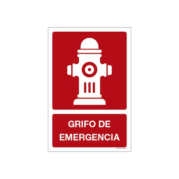 Señalética-de-seguridad-grifo- -de-emergencias